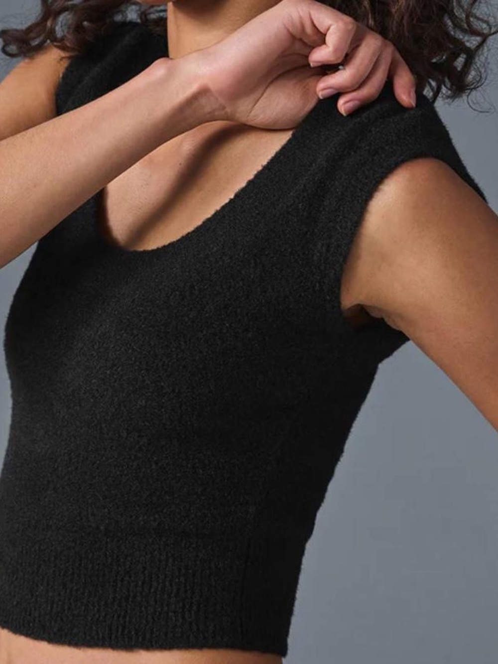 Alo Yoga Snuggle Up Sweater Short Sleeve - Black